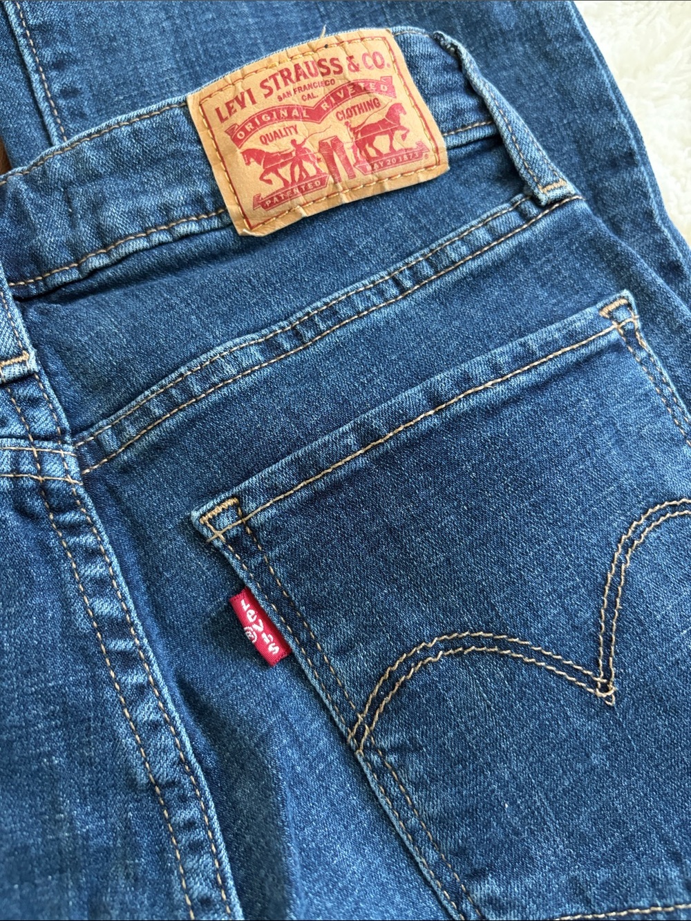 Levi's Women's Dark Blue Straight Leg Jeans